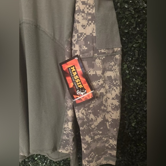 Massif Army Combat Shirt XL Flame Resistant tactical compression camouflage NWT - Picture 5 of 9
